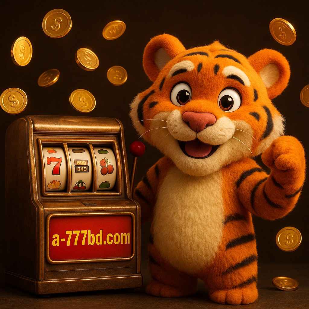 একটি বাঘের বাচ্চা তার খেলার জয় নিয়ে উল্লাস করছে