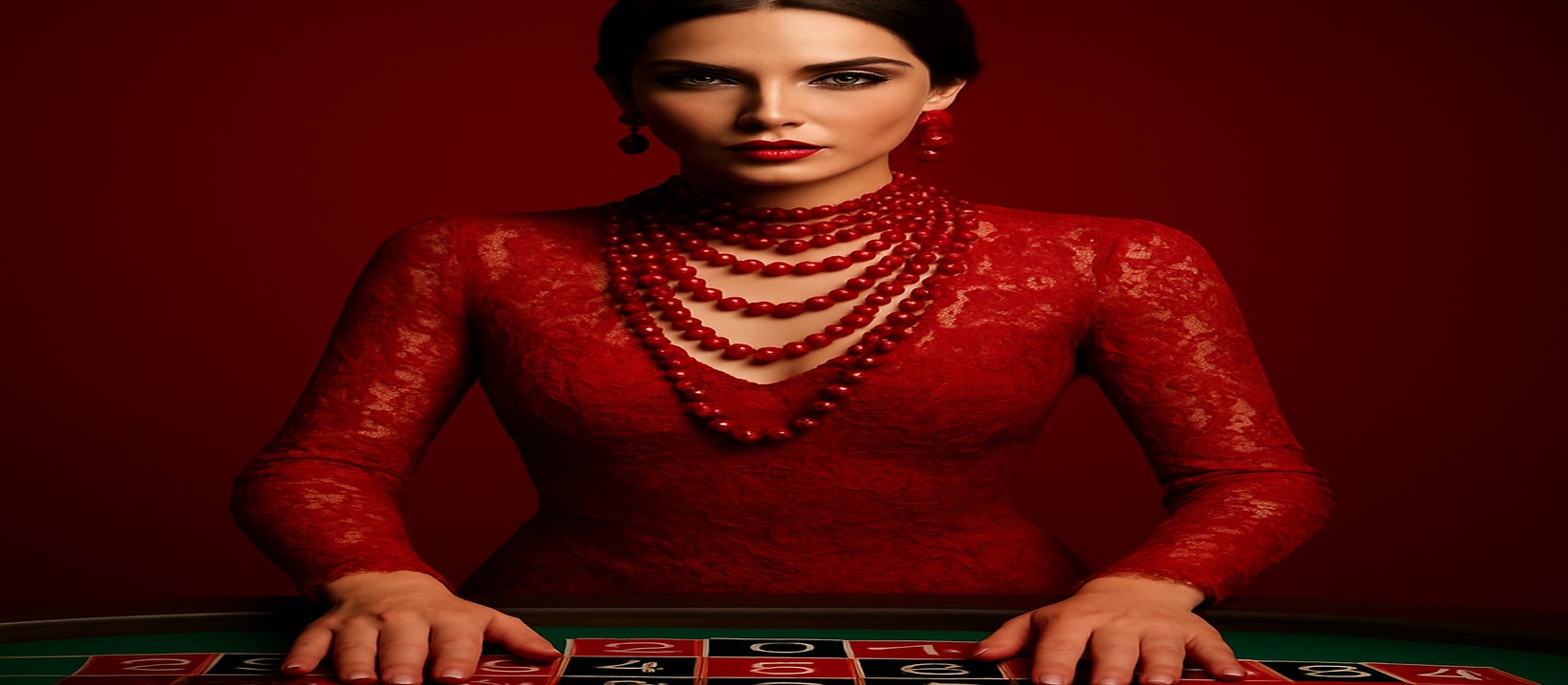 একটি গেমিং প্ল্যাটফর্মে লাল পোশাকে এক নান্দনিক নারী a777bd-এ দ্রুত ও নিরাপদ লগইন দেওয়ার প্রস্তাব দেন